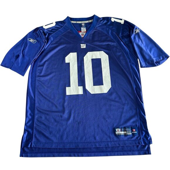 Vintage Eli Manning New York Giants Blue Jersey Men’s XXL Reebok NFL On Field - Picture 1 of 12